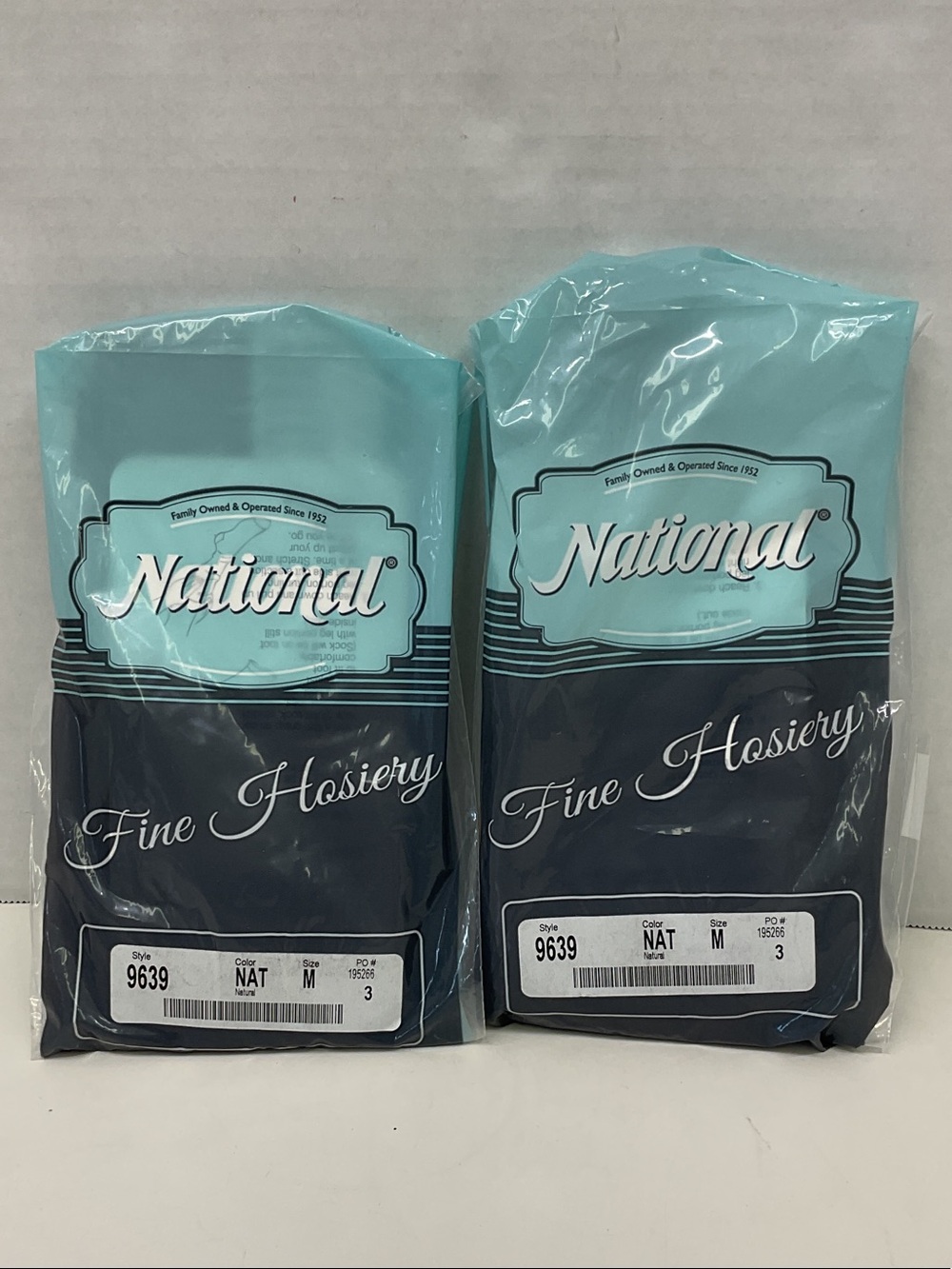 National Fine Hosiery knee high Stockings - Natural-size medium- total of 5